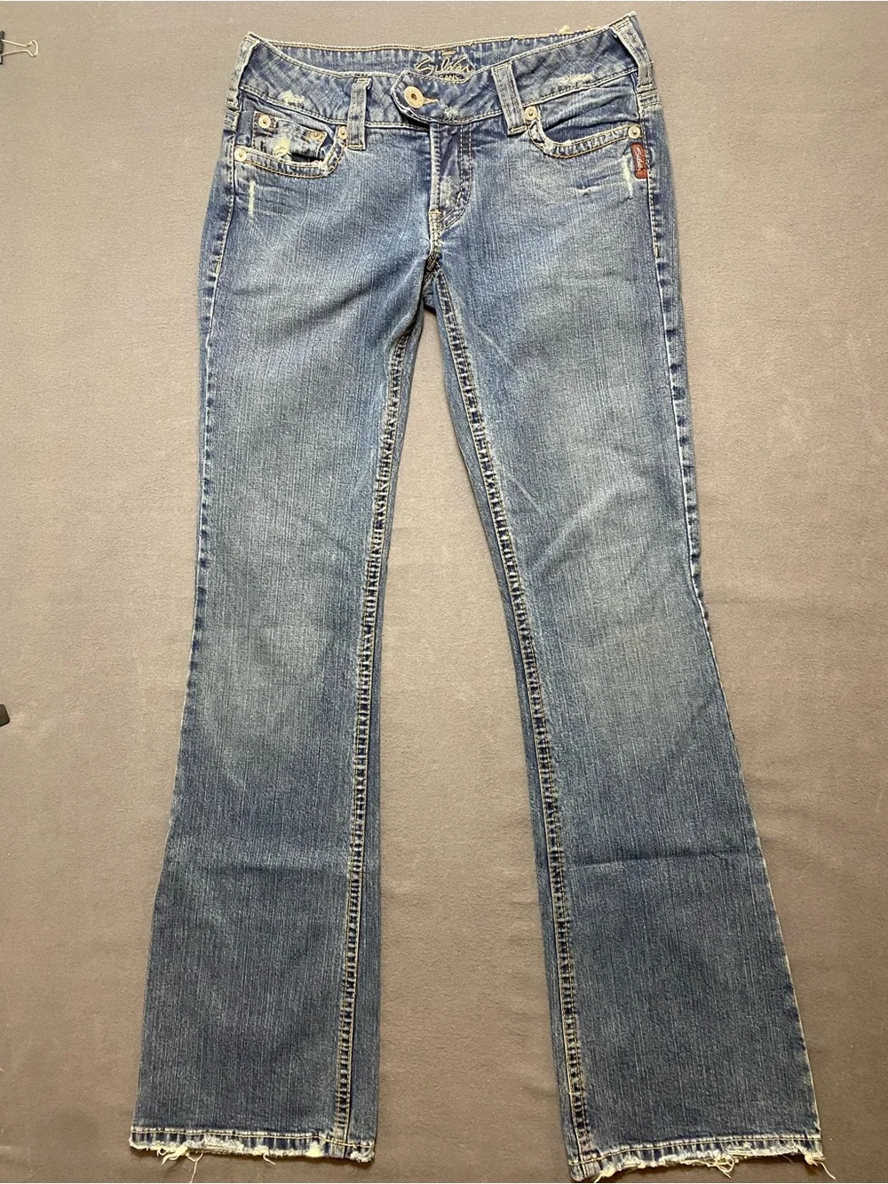Silver Jeans Women's Tuesday Blue Bootcut Jeans Medium Wash Size 29/35